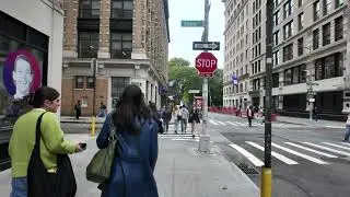 New York City Greenwich Village Walking ASMR Tour, Ambient Sounds No Talking