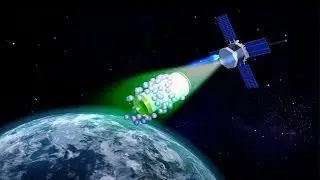 Space debris clean up using tractor beam of static electricity