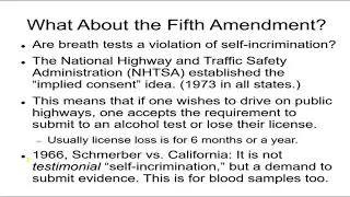 Forensics 13a, Forensic Toxicology of Alcohol 5 Blood Alcohol Storage, Legal Aspects of Blood Testin