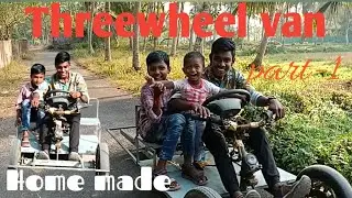 Three wheel van Home made Kinetic engine (part -1)#AV&AV creations