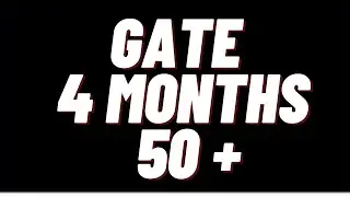 Strategy to qualify GATE CE 2022 in 4 months.
