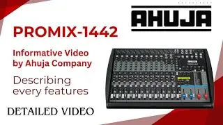 AHUJA PROMIX-1442| MIXER| 14 CHANNEL| OFFICIAL VIDEO BY AHUJA COMPANY