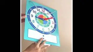 Dual-Sided Educational Clock - Analog & Digital Time Learning Tool for Kids