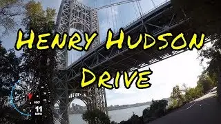 Cycling Henry Hudson Drive from Alpine Approach Road to River Road, Fort Lee, NJ