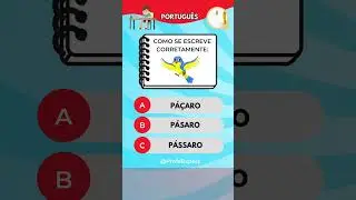 Teste Seus Conhecimentos de Ortografia! Quiz Divertido de L&iacute;ngua Portuguesa. #quiz #portugu&ecirc;s