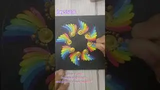 Day55/100  | GLOW WITH ART CHALLENGE   |  8-Petal Star of Freedom