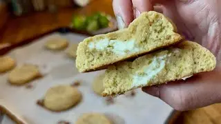 Key Lime Cheesecake STUFFED Cookies ~ simple crumbl-style cookies you need to try!