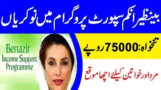 Jobs in BISP 2021 ||Benazir income support program jobs 2021