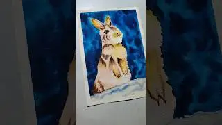 watercolor painting 😊😀#shorts #ytshorts