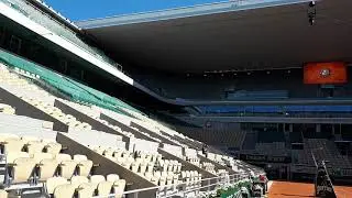 Amazing View of Philippe Chatrier. Central court of Roland Garros 2021