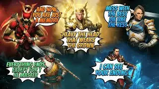 ALL HERO VOICE LINES in Shadow Fight 4 Arena (Emperor, Itu, King & More!)
