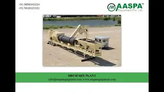 Asphalt Drum Mix Plant by AASPA EQUIPMENT #roadconstructionequipment #b2bexport #manufacturer