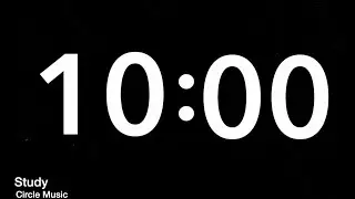 10 Minute timer / countdown - beep every minute /beautiful background/ Study circle music