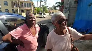 I took my 95 yr old mother to meet Fredrick a blind man who lost his home in Hurricane Melissa