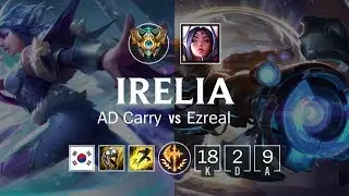 Irelia ADC vs Ezreal - KR Challenger Patch 8.21