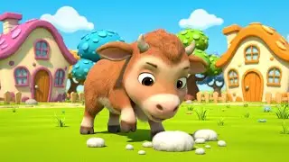 Oops! Baby Musk Ox Dropped the Wool 🐂 | Nursery Rhymes for Kids & Baby Songs