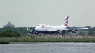 British Airways Boeing 747-436 G-CIVG Landing in JFK from London