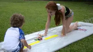 Jaxson Backyard Water Fun Summer 2013