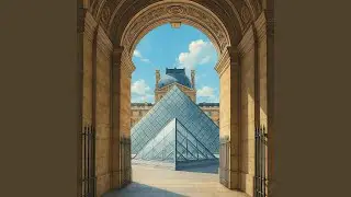 Pyramide of the Louvre in Paris Richelieu (Modern Solo Piano)