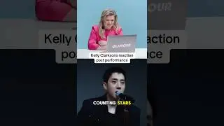 Kelly Clarksons reaction post performance 🔥🌹 #therose #nebula #kellyclarkson