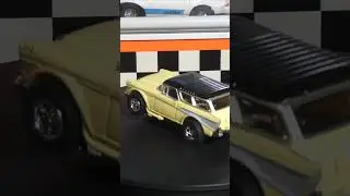 Auto World HO Scale Slot Car Release 34 - Yellow 1957 Chevy Nomad TESTED