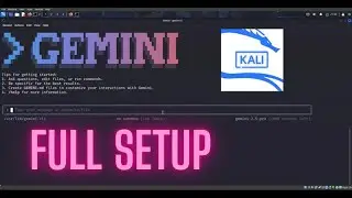 Как использовать Google Gemini в терминале Kali Linux? Полная настройка.