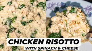 RISOTTO | CHICKEN RISOTTO WITH SPINACH & CHEESE | SPINACH RISOTTO | CREAMY RISOTTO | EATADAKIMASU !