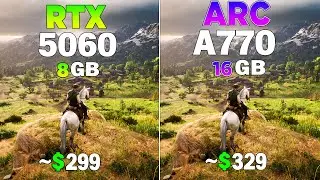 RTX 5060 vs ARC A770 - Test in 8 Games