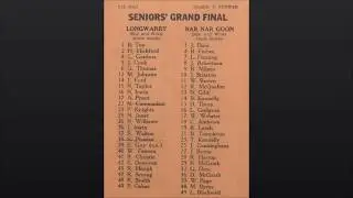 1968 Grand Final. Nar Nar Goon vs Longwarry. Pre game line up.