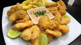 Camarones Reventados Ecuatorianos - doraditos crujientes y jugositos.