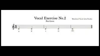 Vocal Exercise No.2 - Baritone