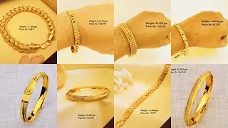 Mens Bracelets Gold 22k With Weight And Price|  Light Weight Gold Bracelet designs #Nanis