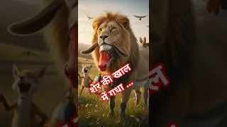 Donkey in the lion #lion #kartun  #story #bhoot @SATU0909 #shortfeed #cartoon  @Yellowchicksss