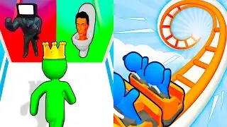 Giant Rush! vs Runner Coaster 💥⚡ Satisfying Levels Gameplay Walkthrough Android iOS JX7B