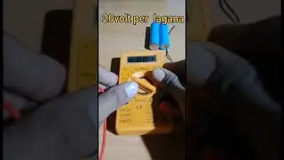 #youtubeshort How to check battery with a multimeter........🔋🔋🔋 #Shorts #Experiment
