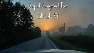 Outpost Campground- full hookups near Cave Run Lake in Kentucky. Full tour of every site and cabin!