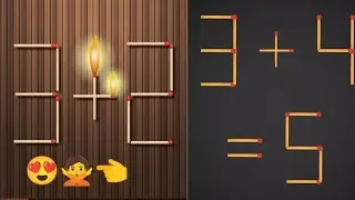 Math Puzzle with Sticks Question And Solution