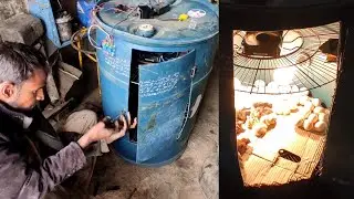 I Converted An Oil Drum Into An Egg Incubator