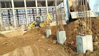 400 MLD WTP Water Treatment plant Annexe building Backfilling work