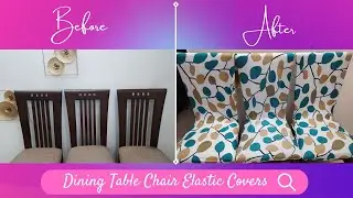 Readymade Elastic Chair Covers Review || Amazon || Nidhi Jasrai