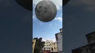 🌙 💥 🌎  What happens if moon crashed into earth #space #earth #moon #universe