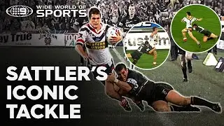 EVERY angle of Scott Sattler's iconic Grand Final tackle | NRL on Nine