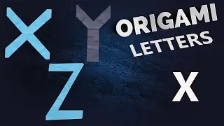 alphabet letters for origami - letter X