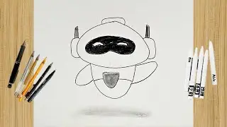 Robot pencil sketch | Robot pencil sketch for kids | how to draw | school | disney cartoon