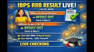 IBPS RRB Result Live Check | Office Assistant Pre + Officer Scale I II III Result Out 🔥