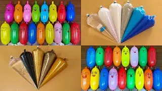 Making Slime with FUN BALLOONS and Piping Bags! Most Relaxing Slime Video#ASMR #520