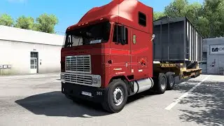 Euro Truck Simulator 2 Delivery of the wagon body with an International 9600i (SM Lite Version)
