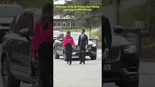 Prince Carl Philip & Princess Sofia arriving to NPF Forum