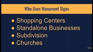 How Signage Can Work For You: Monument & Marquee Signs