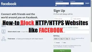 Block HTTPS website like Facebook